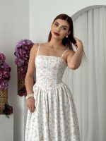 Pars İp Askılı Elbise - Görsel 3