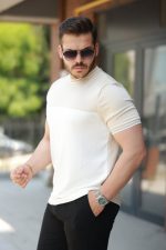 Erkek Parçalı Renk Kısa Kollu Tişört - Görsel 2