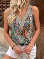 Kadın Askılı V Yaka Dantelli Süprem Bluz - Görsel 2