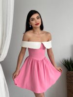 Nalia Beyaz Yakalı Elbise - Görsel 3