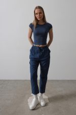Pantolon - İndigo - Görsel 2
