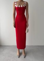 Mıng Çiçek Detaylı Elbise - Görsel 2