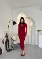 Vedo Çiçek Detaylı Elbise - Görsel 3