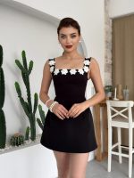 Alyosa Çiçek Detaylı Elbise - Görsel 3