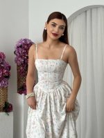 Pars İp Askılı Elbise