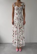 Poses Omuz Bağlamalı Elbise - Görsel 2