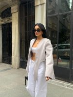 CROP CEKET BAĞLAMA KUYRUKLU - Gri