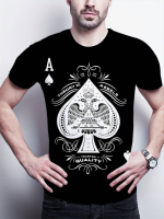 Erkekkısa Kollu Yuvarlak Yaka Desenli Viskon T-shirt - Görsel 2