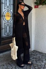 Bridget Ajurlu Uzun Hırka Takım 9881