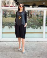 Kadın Viskon Kumaş Cep Detaylı üçlü Takım - Görsel 3