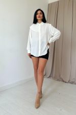 Beyaz Pilise Detaylı Jesica Gömlek - Görsel 2