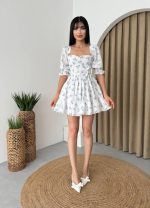 Rucka Belden Bağlamalı Mini Elbise - Görsel 3