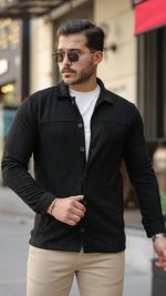 Erkek Süet Ceket Gömlek - Görsel 2