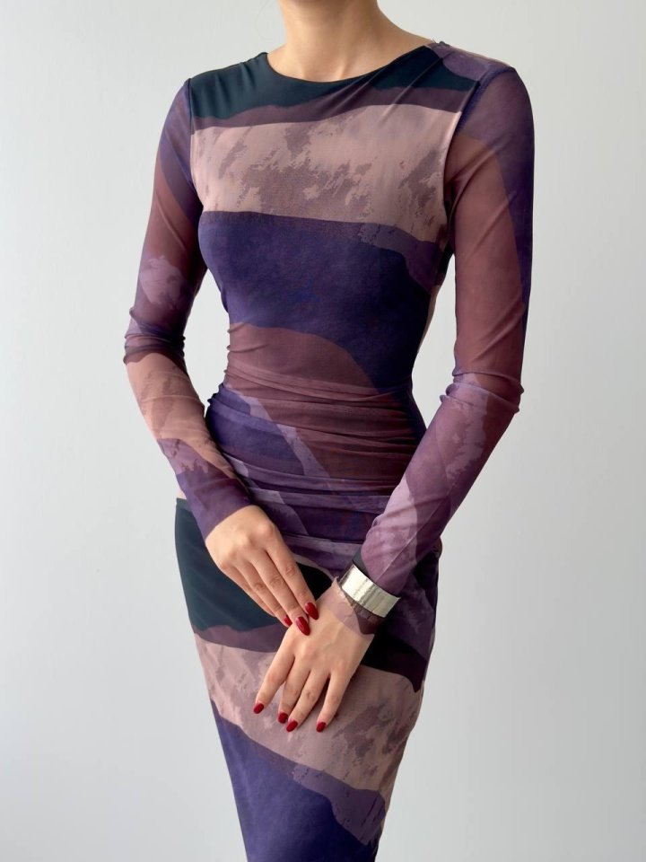 93986fc334e3ded9f2c5 Pella Tül Elbise - Görsel 1