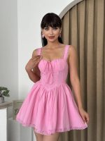 Lille Arkası Bağlamalı Elbise - Görsel 3