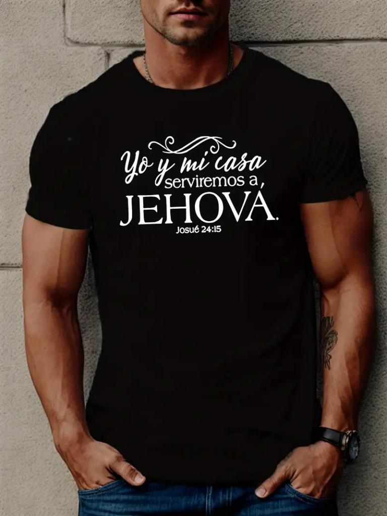 9432376c2f67dab53ee0 Erkek Jehova Baskılı Süprem T-shirt - Görsel 1