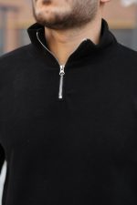 Erkek Zip Yaka Beli Lastikli Polar - Görsel 3