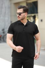 Erkek Kısa Kollu Yakalı Viskon Iki Iplik Erkek Bluz