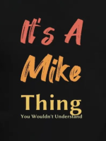 Erkek It Is A Mike Thing Baskılı Erkek T-shirt - Görsel 3