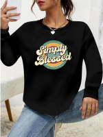 Kadın Uzun Kollu Bisiklet Yaka Viskon Iki Iplik Bluz - Görsel 3