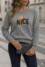 Kadın Uzun Kollu Bisiklet Yaka Viskon Iki Iplik Bluz - Görsel 3