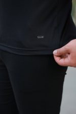 Erkek Yakalı Arma Detaylı Kısa Kollu Tişört - Görsel 3