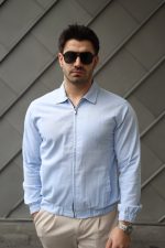 Erkek Pamuklu Keten Kumaş Ceket - Görsel 2