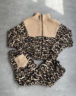 Kadın 3 Iplik Kumaş Leopar Desenli Ikili Takım - Görsel 2