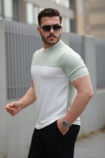 Erkek Parçalı Renk Kısa Kollu Tişört - Görsel 2
