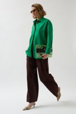 Sırt Dekolteli Bağcıklı Gömlek - Görsel 3