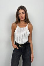 Askılı Triko Bluz - Görsel 2