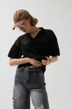 Polo Yaka TransparanT-Shirt - Görsel 3