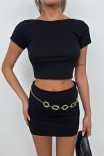 Yarım Kol Basic T-Shirt - Görsel 3