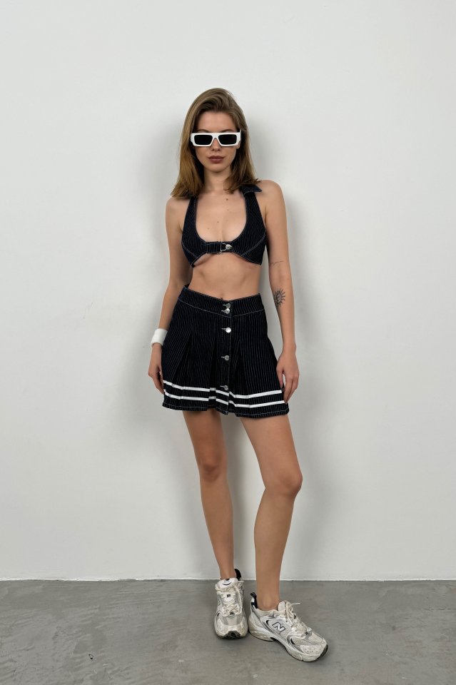 BD67c19b28f382f67c19b28f3831 Polo Yaka Tiny Crop - Görsel 1