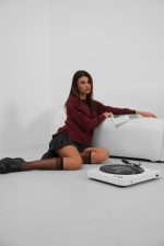 Fermuar Ve Dikiş Detaylı Sweatshirt - Görsel 2