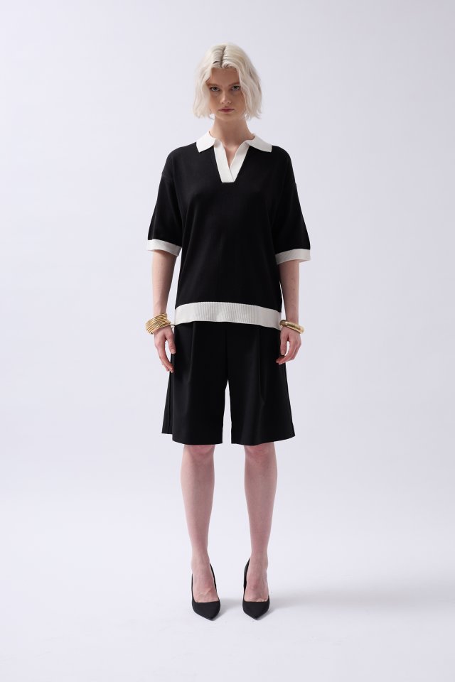 BD67c1c60e9431267c1c60e94313 V Yaka Dokulu T-Shirt - Görsel 1