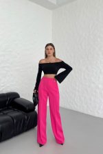 Yüksek Bel Pensli̇ Palazzo Pantolon - Görsel 2