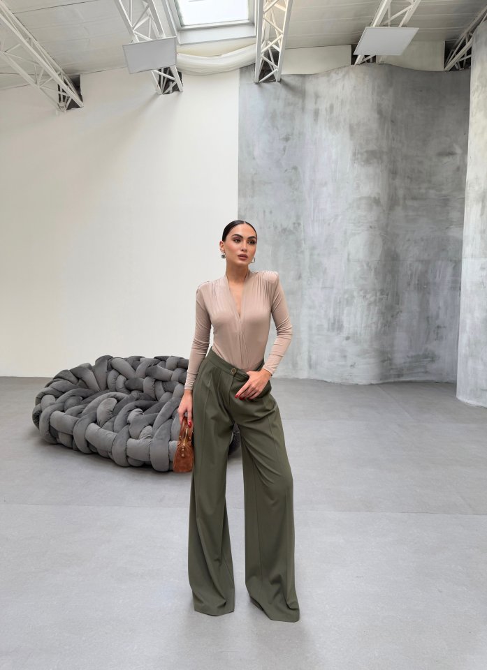 BL67ce3e2dd4fa867ce3e2dd4fa9 230 Gr Poly Viscose Full Lycra Pi̇leli̇ Palazzo Pantolon - Görsel 1