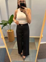 Yüksek Bel Palazzo Metal DüğmePantolon - Görsel 2