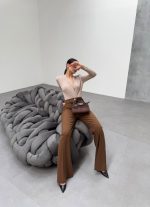 230 Gr Poly Viscose Full Lycra İspanyol Paça Pantolon