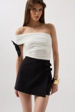 Fiyonk Detay Mini Etek - Görsel 3