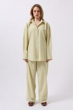 Çizgili Cep Detay Gömlek - Görsel 2