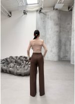 Yüksek Bel Straight Fit Palazzo Pantolon - Görsel 2