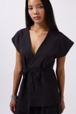 Bağcık Detay Yelek - Görsel 3