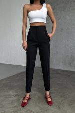 Yüksek Bel Pensli̇ Pantolon - Görsel 3