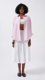 Çizgili Basic Gömlek - Görsel 2