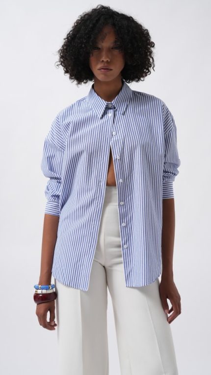 Çizgili Basic Gömlek