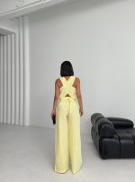 Keten Sirti Çapraz Geçi̇şli̇ Cepken Pantolon Takim - Görsel 2