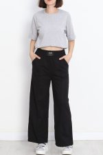 Büyük Beden Duble Kol Tişört Gri - Görsel 3