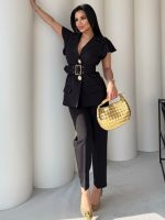 Vatkalı Yelek Pantolon İkili Takım - Görsel 3